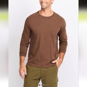 Alesbury Washed Heavyweight Long Sleeve Crew- M
